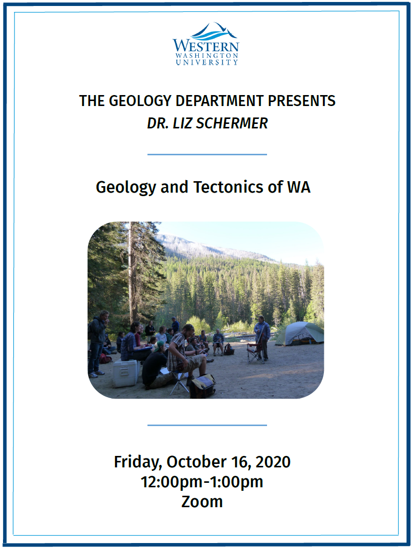 Flyer featuring image of a group of students outdoors